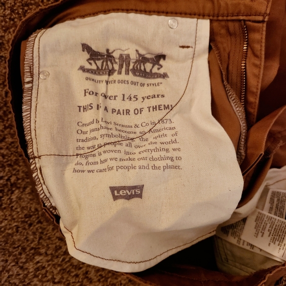 Actual 32x28 Levi's 541 Jeans Tan Work Pants Athletic Fit Brown - Picture 9 of 11